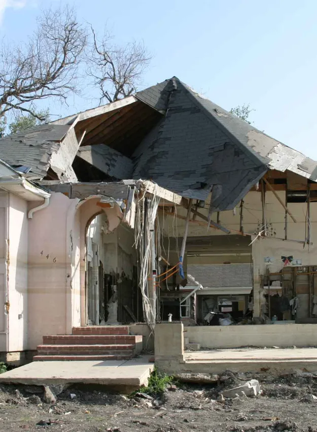 Residence Destroyed by a Tornado