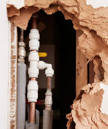 Burst Pipe Damage Residential 761805226