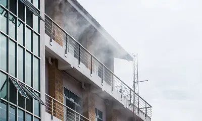 Apartment Building Smoke Damage 846815180
