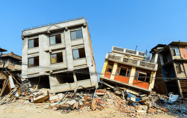 Buildings Destroyed by an Earthquake