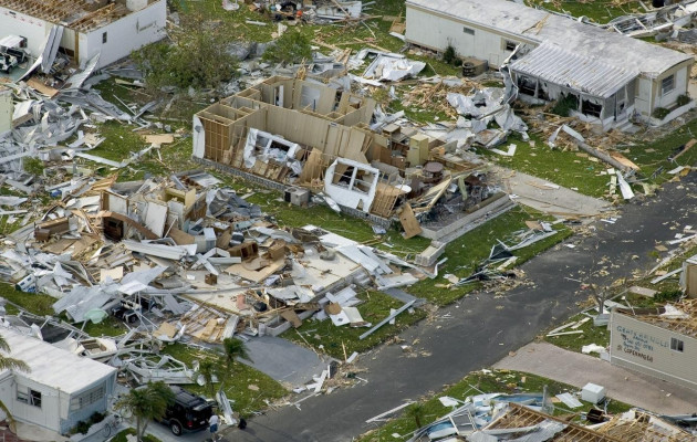 Damaged Residential Neighborhood