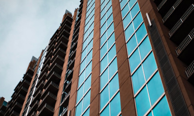 View of a High-Rise Apartment Complex