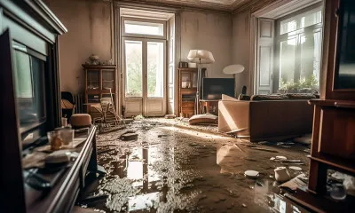 Residential Flood Damage 588409516