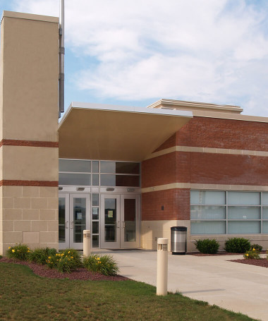 School Damaged by a Windstorm